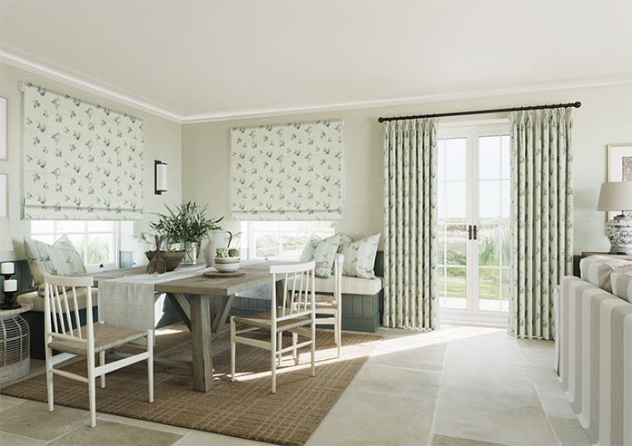 Upton, Apple Spray Bud Green - Twist&Fit Roman Blind - Image 6